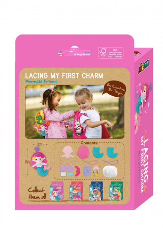 Set creativ de cusut cu tehnica siretului - Primul meu Pandantiv Sirena, nivel 3, + 3 ani [2]