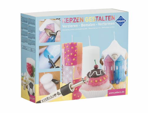 Jucarii copii 12+ ani - Set creativ de decorat lumanari si servetele, Pebaro, +8 ani