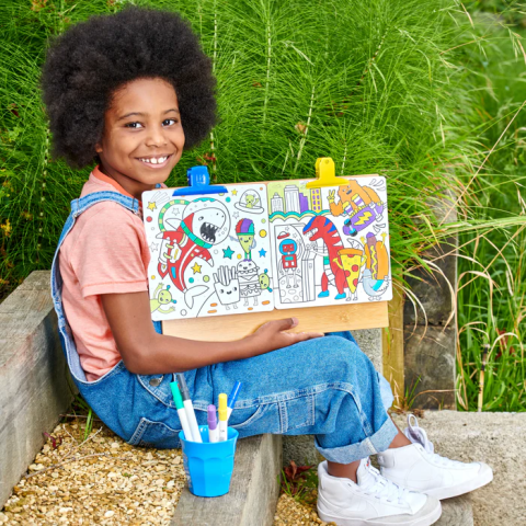 Set creativ de pictura dupa numere cu markere Colortopia - Aventuri Epice (Set de 6 culori duble) [3]