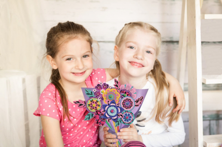 Set creativ de razuit Buchet - Flori, + 5 ani [2]