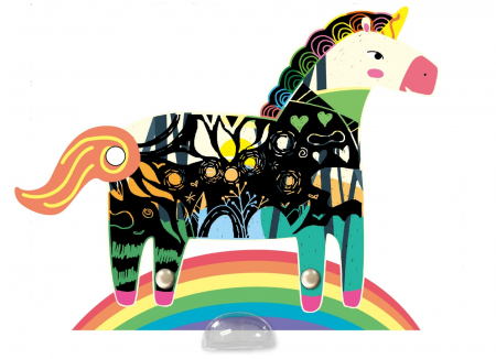 Set creativ de razuit - Unicorni in miscare, + 5 ani [1]