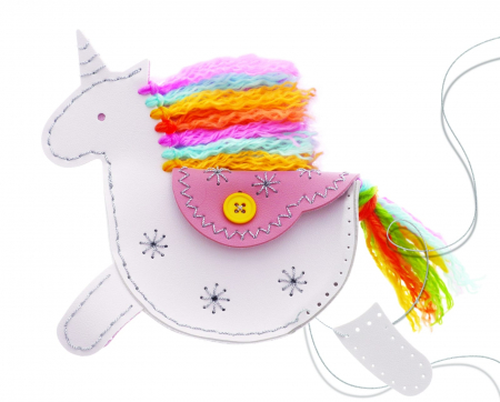 Set creativ - Confecționează-ți propria geantă unicorn, + 5 ani [2]