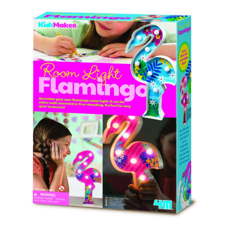 Jucarii si jocuri copii - Set creativ DIY - Lumina pentru camera Flamingo, + 5 ani