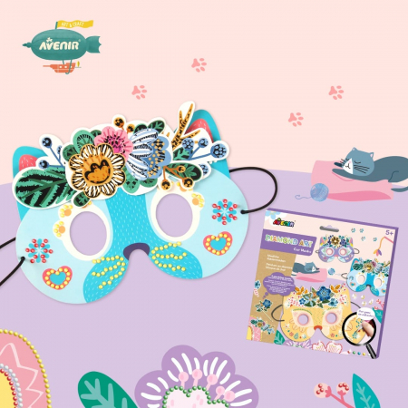 Set creativ DIY - Masti cu diamante - Pisica, + 5 ani [2]