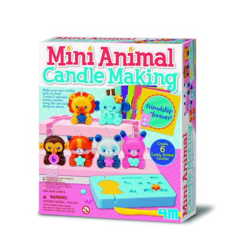 Jucarii si jocuri copii - Set creativ DIY - Realizeaza lumanari in forma de animalute