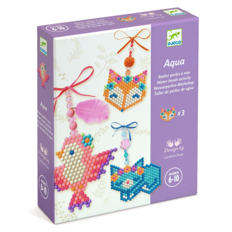 Vârsta - Set creativ Djeco, animale din margele, 6-7 ani +
