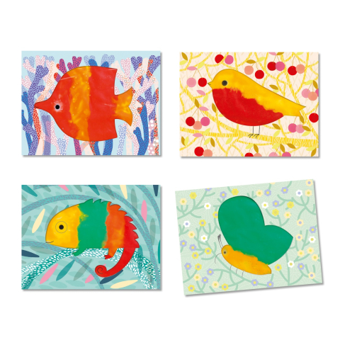 Set creativ Djeco, Bebe apasa si picteaza, 1-2 ani + [2]