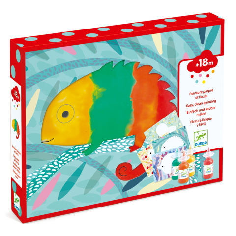 Vârsta - Set creativ Djeco, Bebe apasa si picteaza, 1-2 ani +