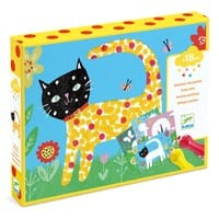 Set creativ Djeco, Bebe deseneaza cu buline, 1-2 ani + [4]