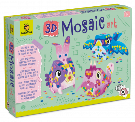 Jucarii baieti - Set Creativ Mozaic 3D, +5 ani, Ludattica