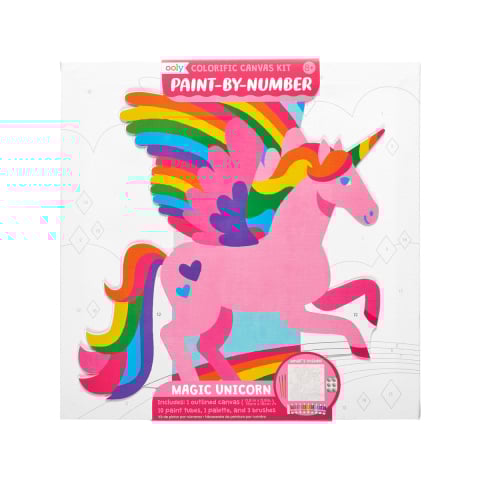 Gradinita si scoala - Set creativ Picteaza pe numere - Magic Unicorn