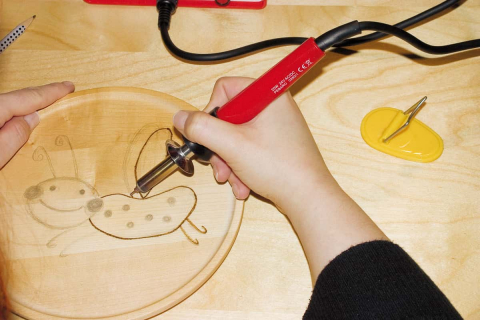 Set creativ pirogravura Dispozitiv 9 varfuri si lemn inclus, Pebaro, +8 ani [10]