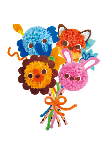 Set creativ Pom Pom - buchet animalute [8]
