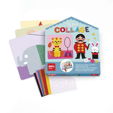Set creativ - primul meu colaj din fetru La Circ, Apli Kids, +5 ani [2]