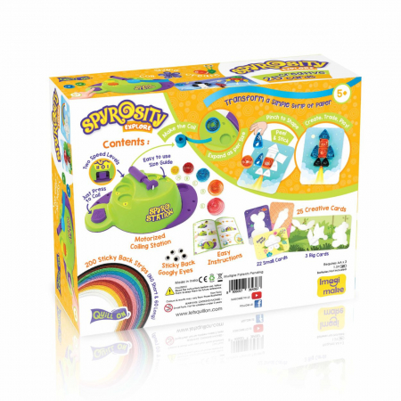 Set Creativ Quilling Spyrosity Explore, Imagimake, 5 ani+ [1]
