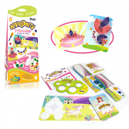 Jucarii de construit, arta si indemanare - Set Creativ Quilling - Spyrosity Princess, Imagimake, 5 ani+