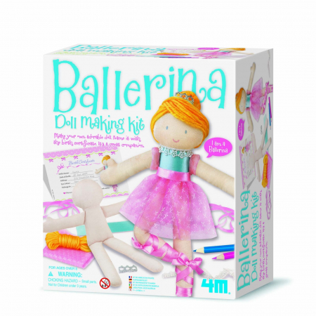 Jucarii si jocuri copii - Set creativ Realizeaza propria papusa - Balerina, + 8 ani