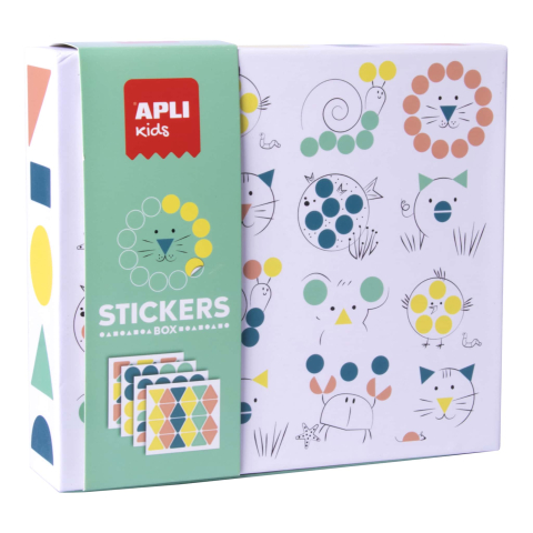 Jucarii copii 4-5 an - Set creativ Stickere -forme geometrice Animale