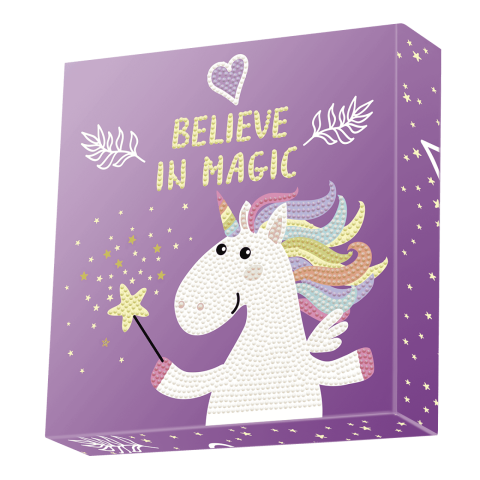 Jucarii si jocuri copii - Set creativ tablou Believe in Magic, pictura cu diamante