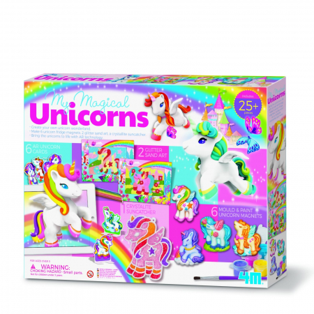 Jucarii si jocuri copii - Set creativ - Unicorni magici, + 8 ani