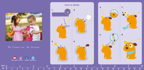 Set creativ XXL de cusut cu tehnica siretului - Craft  N  Play Box [4]