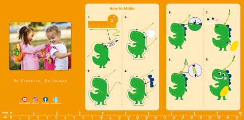 Set creativ XXL de cusut cu tehnica siretului - Craft  N  Play Box [5]