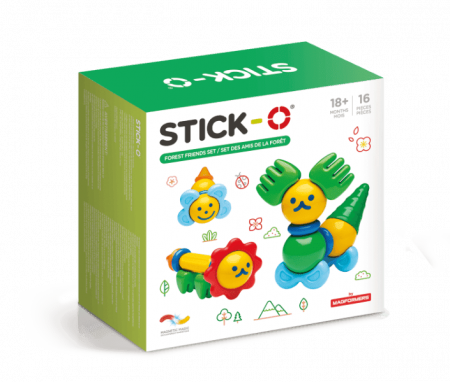 Set cu magneti Stick-O, Prieteni din natura, Clicstoys, 1-2 ani + [0]