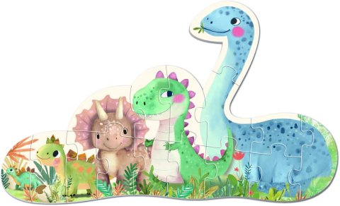 Set de 5 puzzle-uri progresive - Dinozauri (1-5 piese), Apli Kids, +2 ani [4]