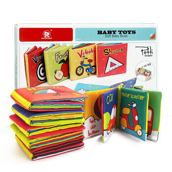 Carti senzoriale bebelusi - Set de 6 carticele fosnitoare