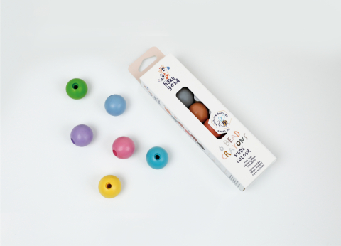 Set de 6 creioane cerate in forma de margele, Haku Yoka - culori Macarons [1]