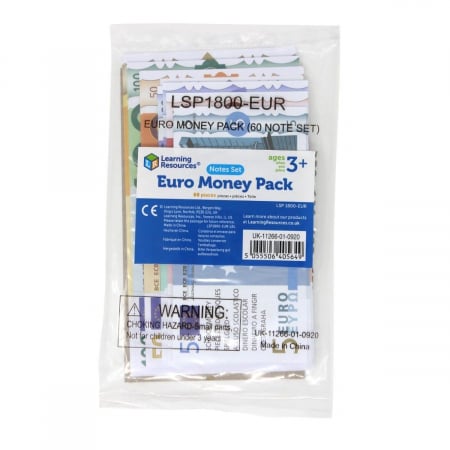 Set de bani de jucarie (Euro), Learning Resources, 2-3 ani + [5]