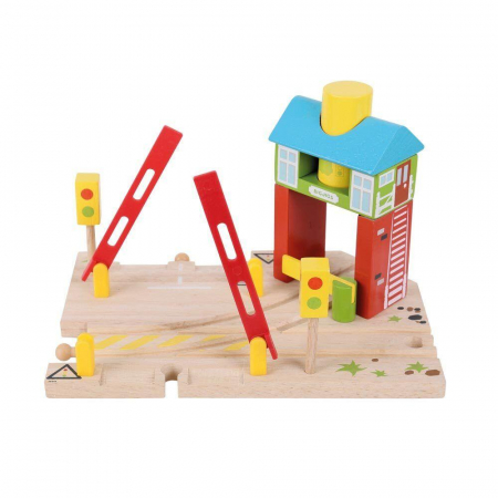 Jucarii baieti - Set de bariere, BIGJIGS Toys, 2-3 ani +