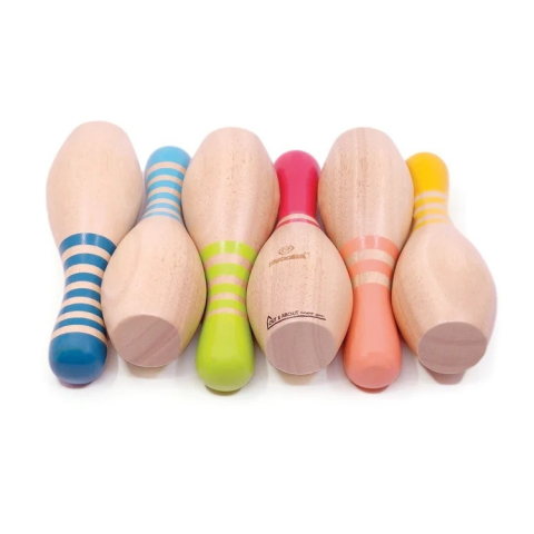 Set de bowling din lemn, Svoora, 5 ani+ [1]