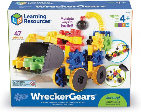 Set de constructie - Gears! Primul meu buldozer, Learning Resources, 4-5 ani + [6]