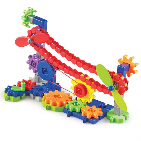 Set de constructie Gears! - Utilaje in miscare, Learning Resources, 4-5 ani + [3]