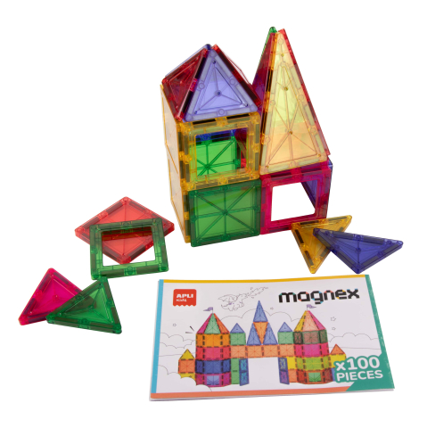 Set de constructie magnetic Magnex, 100 piese, Apli Kids, +6 ani [3]