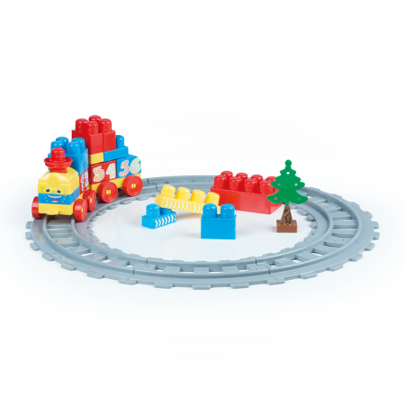Set de constructii cu trenulet - 36 piese, DOLU, 1-2 ani + [2]