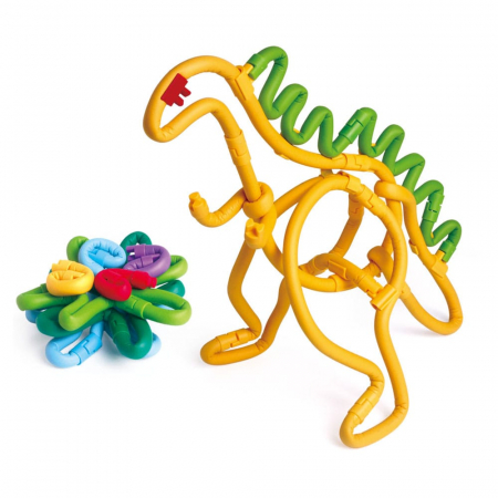 Set de construit cu magnet Spaghetteez 70 piese, Clicstoys, 4-5 ani + [4]