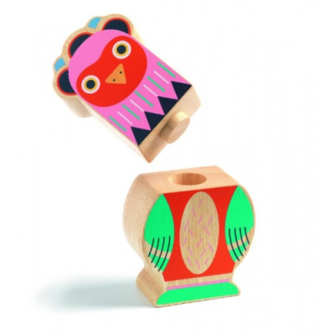 Set de construit figurine animale Zetribu Djeco, 1-2 ani + [2]