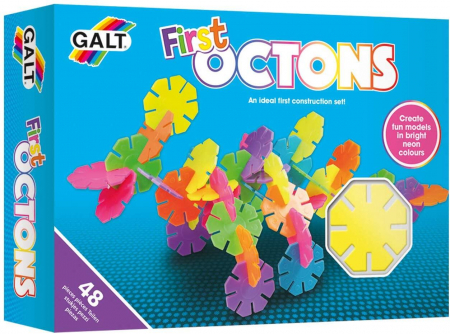 Jucarii baieti - Set de construit - First Octons - 48 piese, Galt, 2-3 ani +
