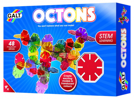 Gradinita si scoala - Set de construit - Octons - 48 piese, Galt, 4-5 ani +