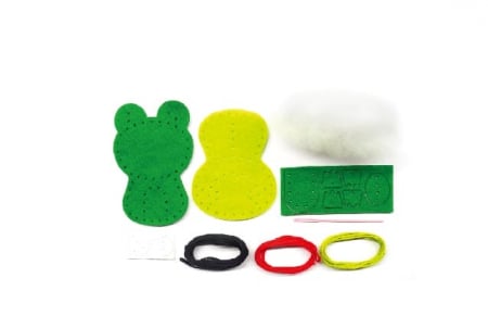 Set de cusut DIY - decoratiune topper pentru creion - Broasca, + 5 ani [2]