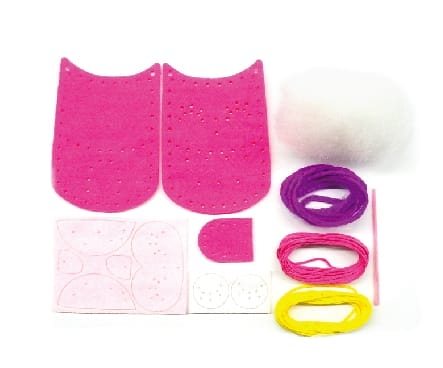 Set de cusut DIY - decoratiune topper pentru creion - Bufnita, + 5 ani [2]