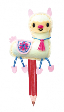 Set de cusut DIY - decoratiune topper pentru creion - Lama, + 5 ani [1]