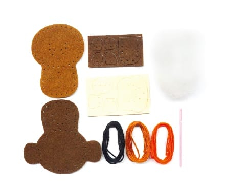 Set de cusut DIY - decoratiune topper pentru creion - Maimuta, + 5 ani [2]