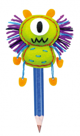 Set de cusut DIY - decoratiune topper pentru creion - Monstrulet, + 5 ani [1]
