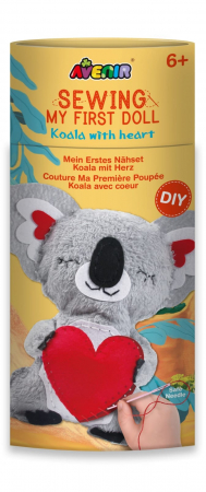 Jucarii si jocuri copii - Set de cusut Prima Mea Papusa, Koala cu inima, + 6 ani