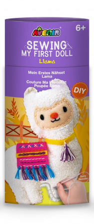 Jucarii si jocuri copii - Set de cusut Prima Mea Papusa, Lama, + 6 ani