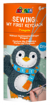 Jucarii si jocuri copii - Set de cusut Primul meu Breloc - Pinguin, + 6 ani