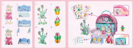 Set de joaca creativa si libera, portabil - Casa Domnisoarei Iepuras, Avenir, + 3 ani [4]